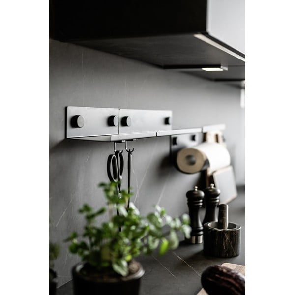 Must metall majapidamispaberi hoidja isekleepuv Jet – Wenko-image-2