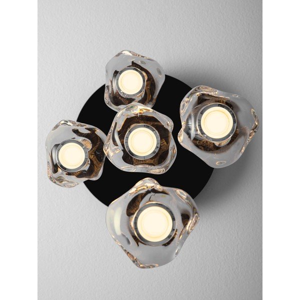 Mattmust metallist hämardatav LED-rippvalgusti akrüülklaasist varjuga, ø 30 cm Ifos - Nova Luce-image-3