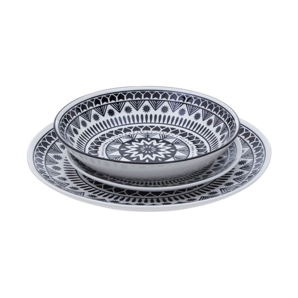 12-osaline kivikeraamikast sööginõude komplekt Maya - Premier Housewares-image-1