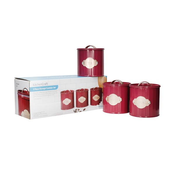 Punasest terasest toidupurgid 3 komplektis - Kitchen Craft-image-4