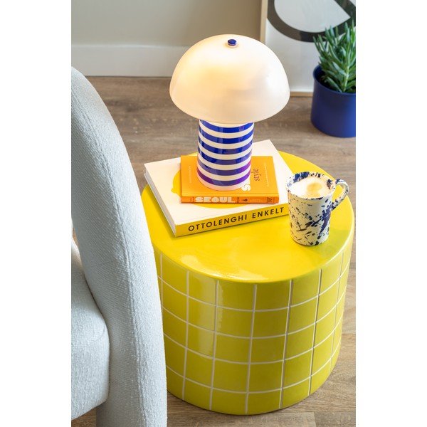 Keraamiline ümmargune abilaud ø 42 cm Retro Tiles - Leitmotiv-image-1