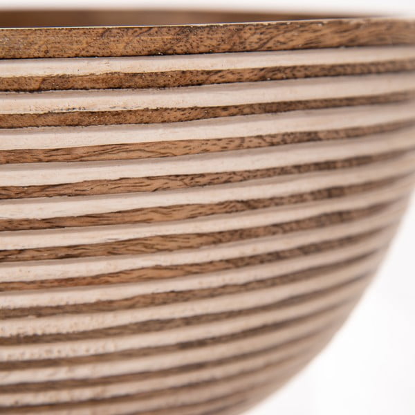 Naturaalset värvi puidust kauss ø 24 cm Mango - Orion-image-1