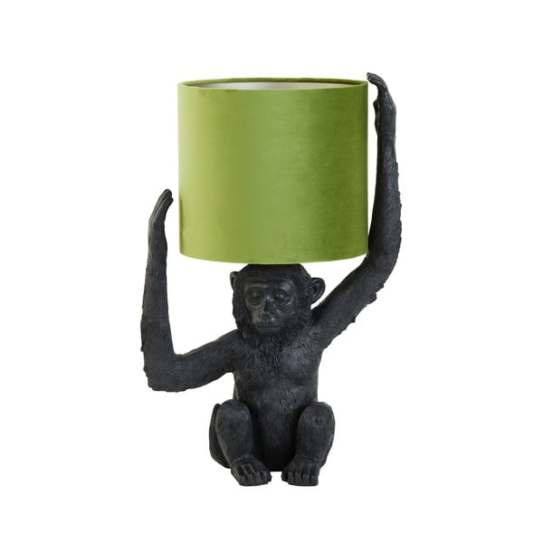Roheline-must laualamp (kõrgus 51 cm) Monkey - Light & Living