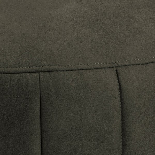 Oliivroheline kunstnahast pouf , ⌀ 60 cm Doria - Actona-image-3