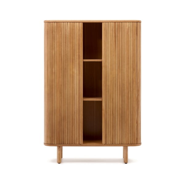 Saarepuidu spoonist lükandustega kapp 110x160x40 cm Mailen - Kave Home