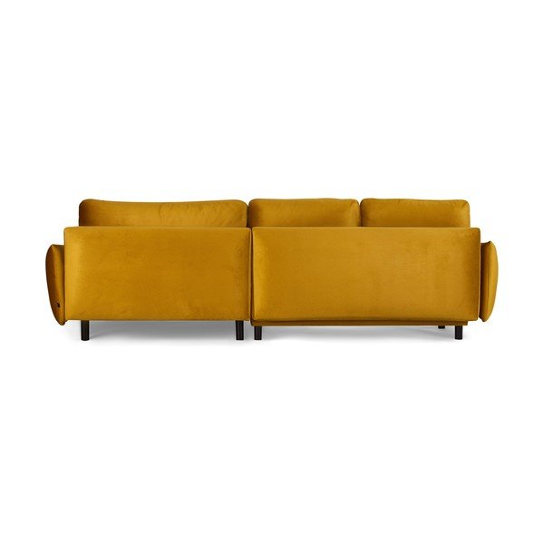 Kollane sametne nurgadiivan , paremas nurgas Fira - Bonami Selection-image-1