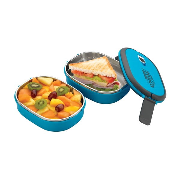 Modrá dvojitá miska na oběd Pioneer Lunchbox 