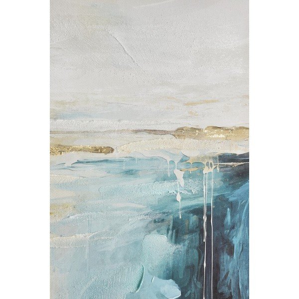 Trükitud/käsitsi maalitud elementidega lõuendimaal 60x60 cm Crown - Bizzotto-image-2