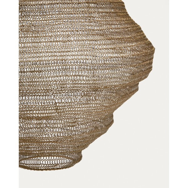 Kuldne rippvalgusti metallist varjuga ø 48,5 cm Sarraco - Kave Home-image-2