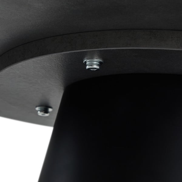 Tumehall-must marmoridekooriga diivanilaud ø 60 cm Tango - Furnhouse-image-3