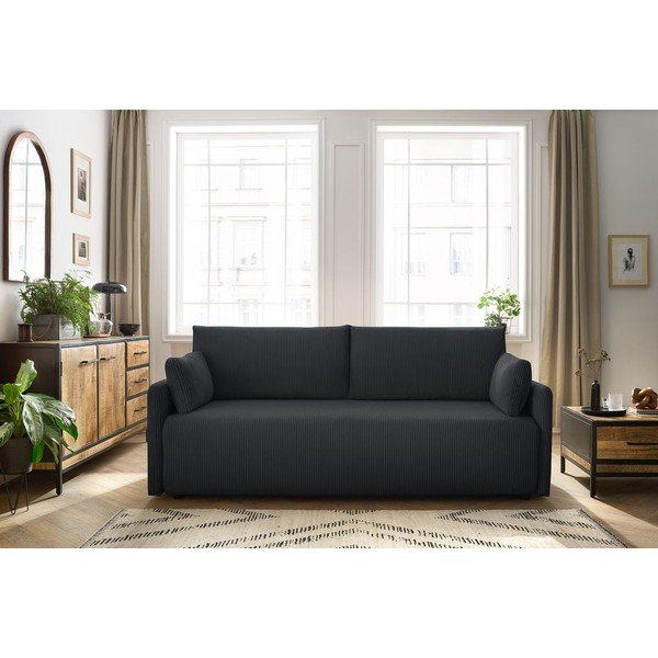 Tumehall velvetist diivanvoodi 211 cm Marcel - Bobochic Paris-image-1