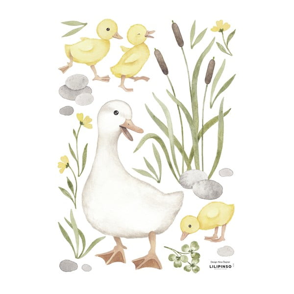 Kleebisleht 30x42 cm Baby Ducks Mom - Lilipinso