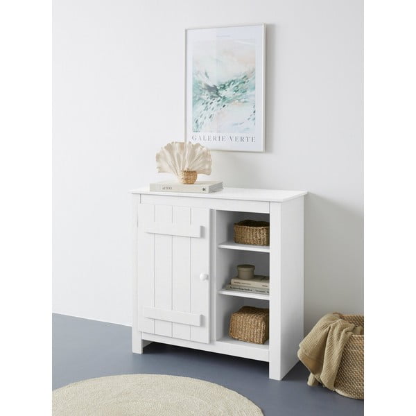 Valge männipuidust kapp 90x90 cm Bertram - Støraa-image-1