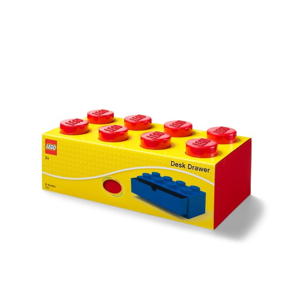 Punane lauanõude kast sahtliga , 31 x 16 cm - LEGO®-image-2