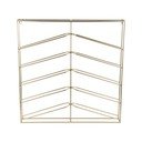 Kuldne metallist seinale paigaldatav veiniriiul, 10le pudelile 67x66x7,5 cm Cuadro - PT LIVING