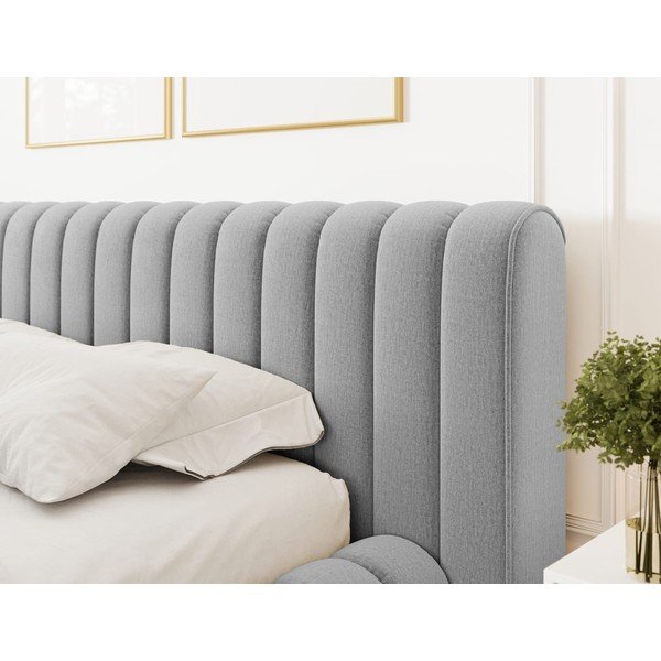 Helehall polsterdatud kaheinimesevoodi koos panipaiga ja voodipõhjaga 160x200 cm Carilla - ELTAP-image-4