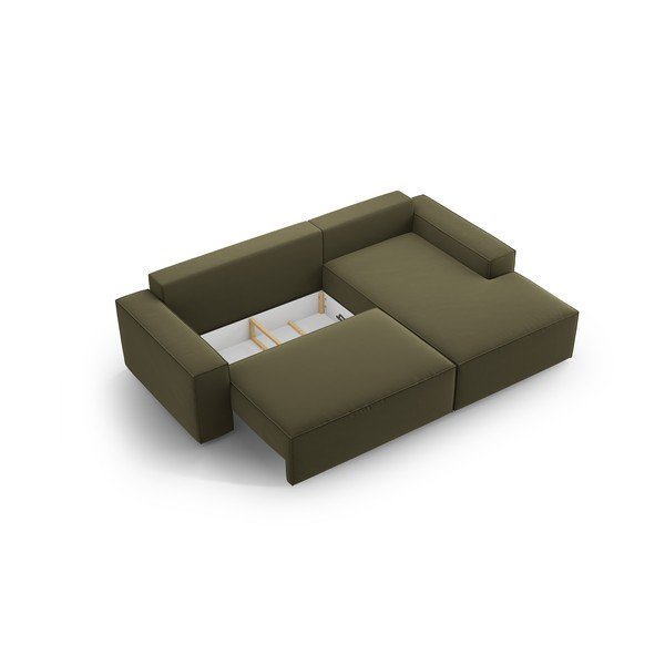 Roheline sametist lahtikäiv nurgadiivan (parem nurk) Jodie – Micadoni -image-4