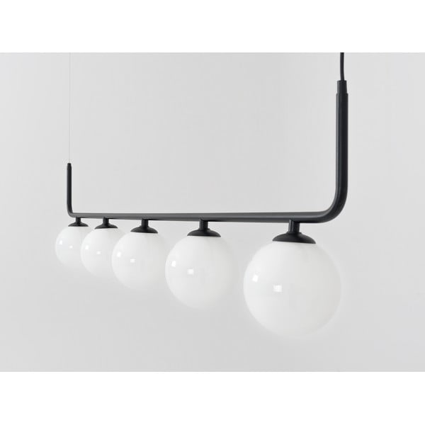 Must rippvalgusti klaasist lambivarjundiga 142x142 cm Catkin - CustomForm-image-4