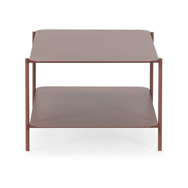 Metallist kohvilaud terrakota värvi 58x90 cm Beatrix - MOME-image-4