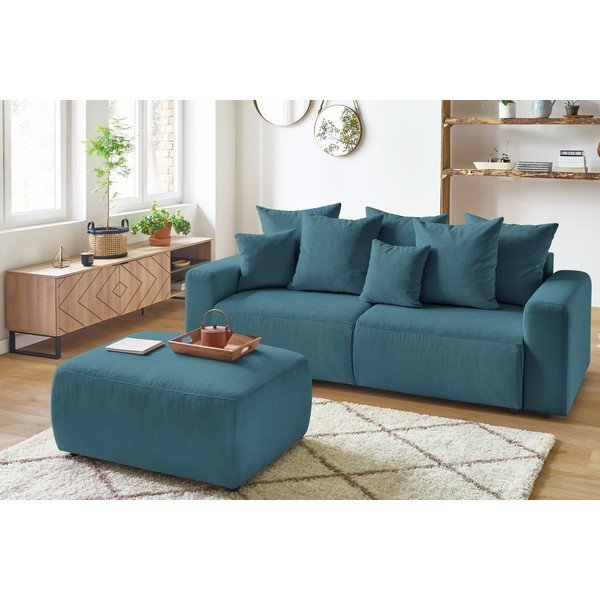 Sinine corduroy pouf Envy - Bobochic Paris-image-4