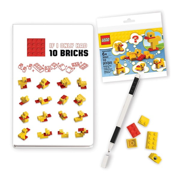 Kirjatarbed Classic Ducks märkmik, pliiats ja komplekt - LEGO®
