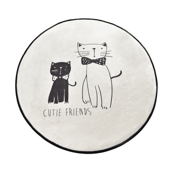 Koupelnová předložka Homefesto Little Cats, ⌀ 100 cm