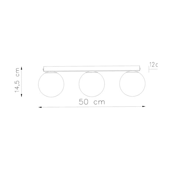 Valge laevalgusti klaasist lambivarjundiga ø 12 cm Umerta - Sollux-image-4