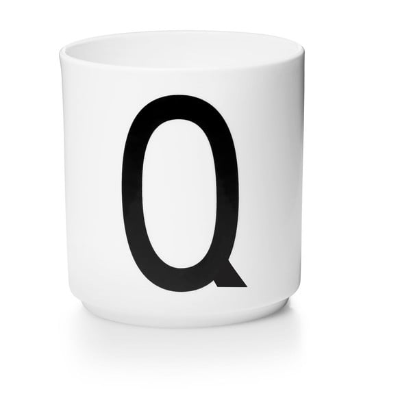 Valge portselanist kruus Personal Q A-Z - Design Letters
