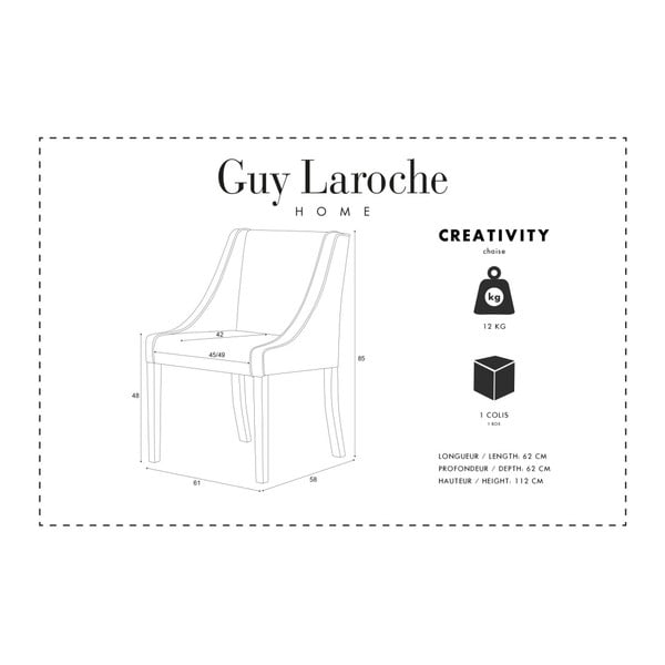 Modrá židle Guy Laroche Creativity-image-1