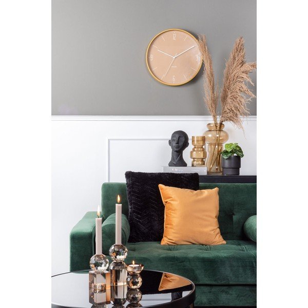 Beež ja kollane klaasist küünlajalg Crystal Art - PT LIVING-image-1