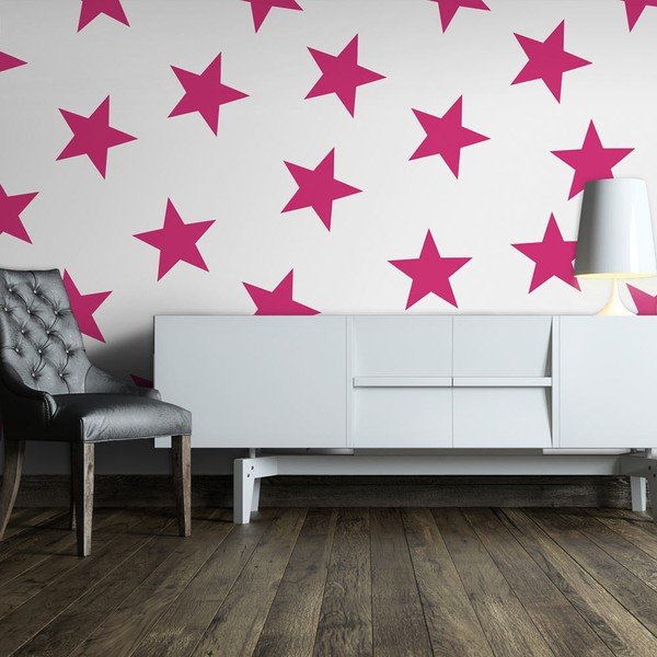 Suureformaadiline tapeet Pink Star, 400 x 280 cm - Artgeist-image-1