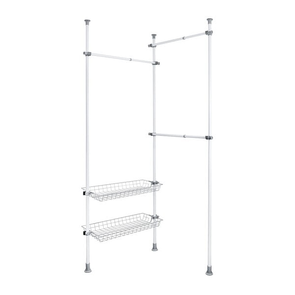 Valge metallist teleskoopiline riidestange Herkules - Wenko-image-4