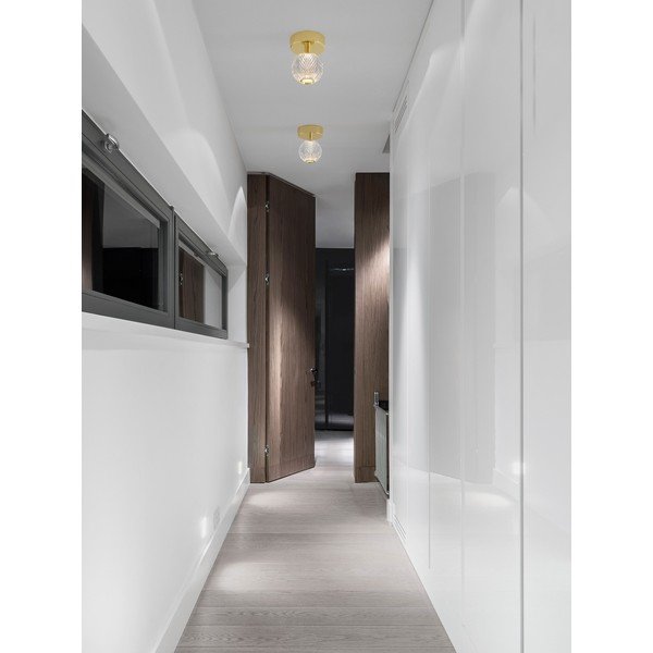 Kuldse värvi alumiiniumist LED-laevalgusti akrüülklaasist varjuga Brillante - Nova Luce-image-1