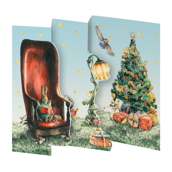 Jõulukaardid 5tk komplektis Mondoodle - Roger la Borde