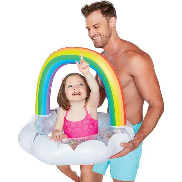 Täispuhutav ring ø 68 cm Rainbow – Big Mouth Inc.-image-1