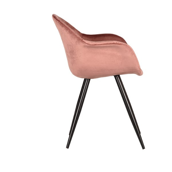 Heleroosad sametist söögitoolid 2tk komplektis Forli - LABEL51-image-2