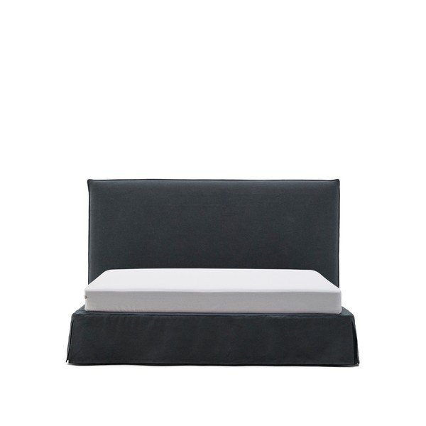 Antratsiitvärvi polsterdatud kaheinimesevoodi 180x200 cm Jaira - Kave Home-image-4