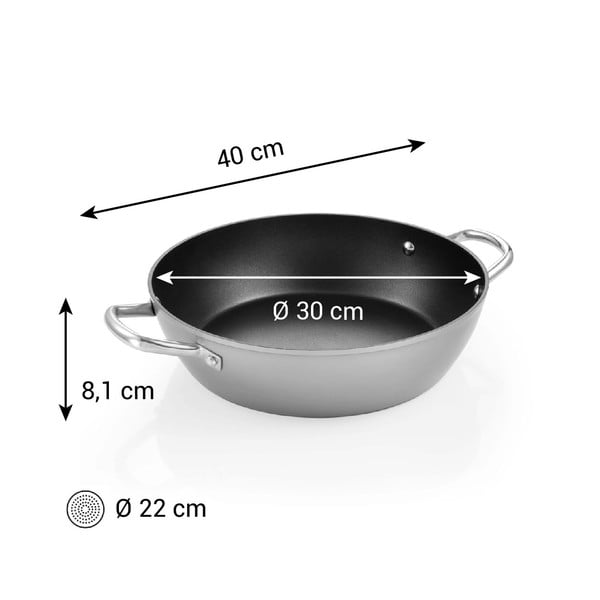 Mittekleepuv alumiiniumist pann ø 30 cm GrandChef+ - Tescoma-image-1