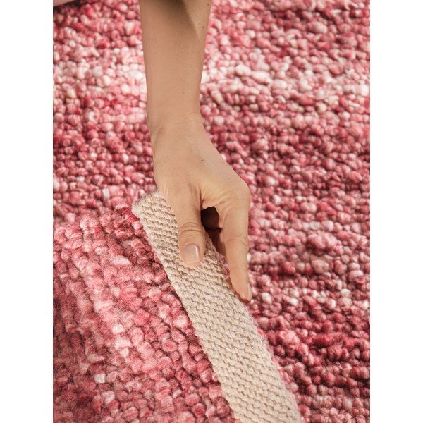 Tumeroosa käsitsi kootud bukleekangast vaip 160x230 cm Notting Hill Portobello - Ted Baker-image-3