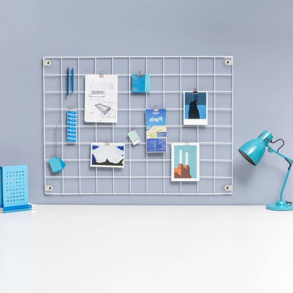 Valge metallist meeldetuletusplaat, 50 x 70 cm - Evila Originals-image-2