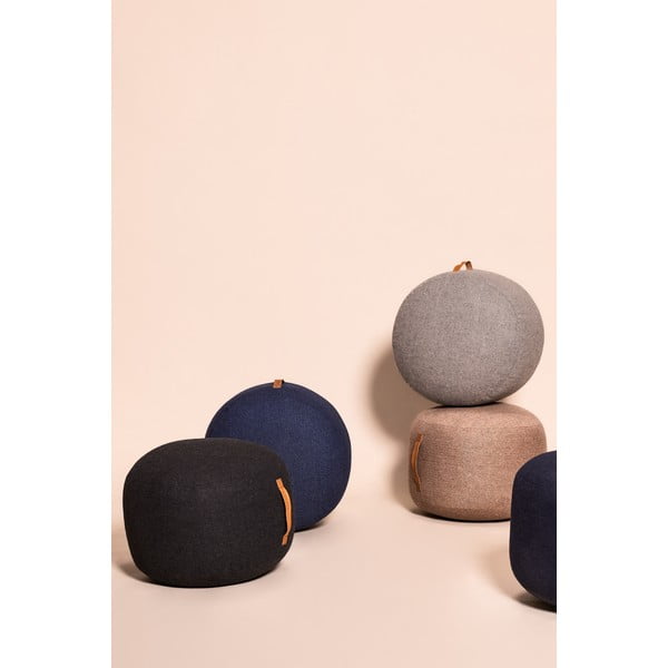 Helepruun Zerio pouf, ø 50 cm Mochi - Hübsch-image-4