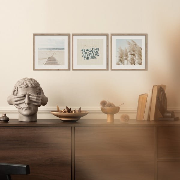 Maalid 3tk komplektis 30x40 cm Seaside - Styler-image-1