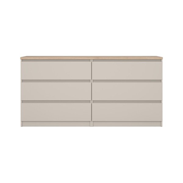 Kreemikas kummut 154x76x50 cm Naia - Tvilum-image-3