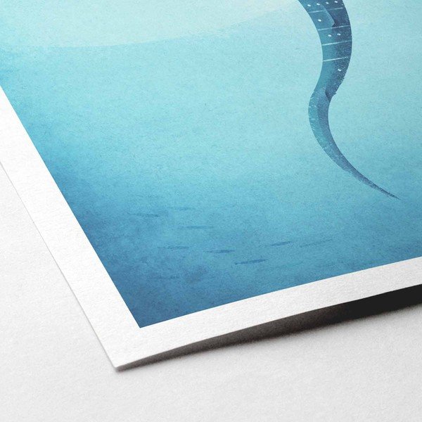 Plakat , A3 Whale Shark - Travelposter-image-2