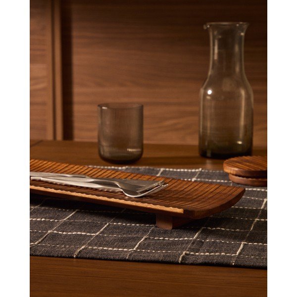 Puidust serveerimisalus 15x38 cm Rommu - Kave Home-image-1