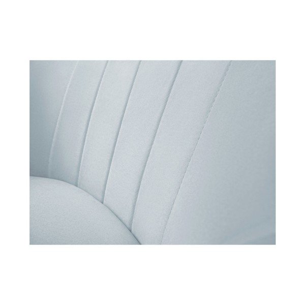 Světle modré sametové křeslo Mazzini Sofas Sardaigne-image-4