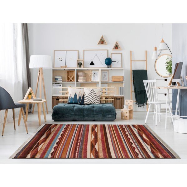 Punane vaip Kaukaasia triibud, 160 x 230 cm - Universal-image-1