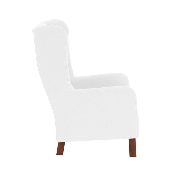 Krémové křeslo ušák Max Winzer Bruno Velor-image-1