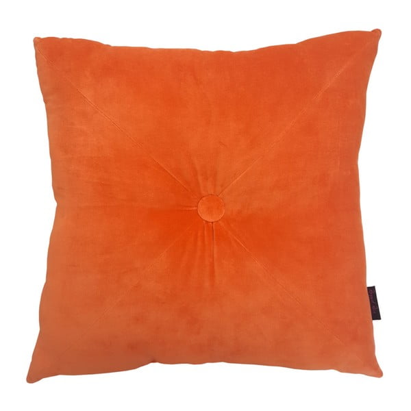 Oranžový polštář Ragged Rose Fiona Velvet