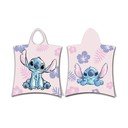 Heleroosa puuvillane beebipontšo 3-8 aastat Lilo and Stitch – Jerry Fabrics
